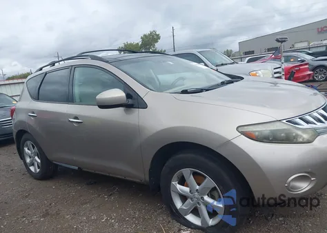 2009 Nissan Murano Sl z USA, uszkodzony, nr VIN JN8AZ18U09W022196